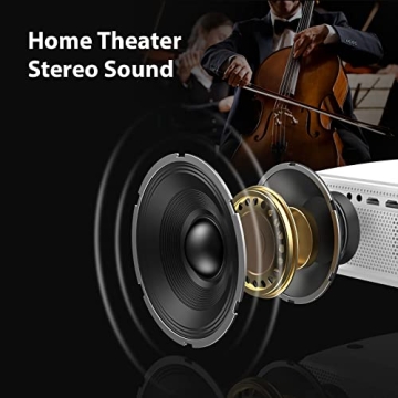 Febfoxs Portable Projector with WiFi & Bluetooth - 1080P