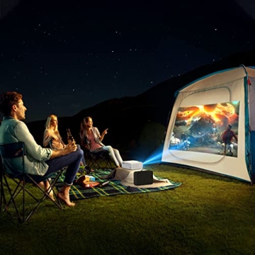 Febfoxs Portable Projector with WiFi & Bluetooth - 1080P