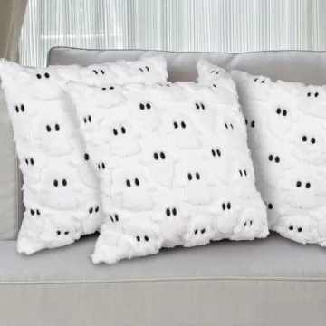 Halloween Ghost Throw Pillow Covers 18x18 - 2 Pcs