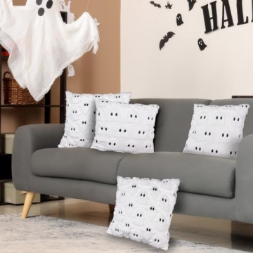 Halloween Ghost Throw Pillow Covers 18x18 - 2 Pcs