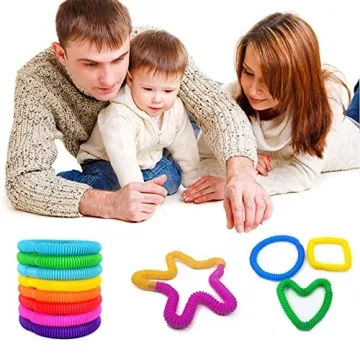 32Pack Pop Tubes - Sensory Fidget Toys for All Ages