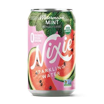 Nixie Sparkling Water - Organic Watermelon Mint - 8 Pack (12 FZ)