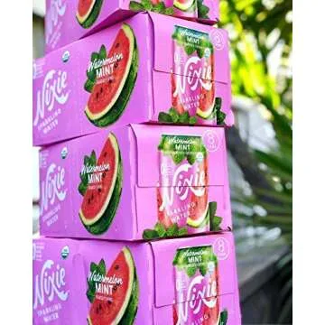 Nixie Sparkling Water Organic Watermelon Mint 8 Pack Delight