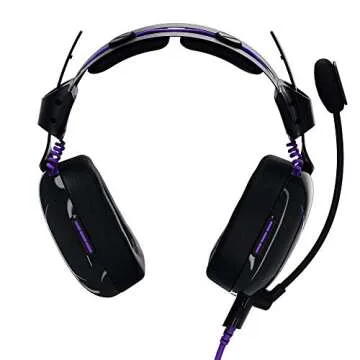 Victrix Pro AF ANC Wired Professional Esports Gaming Headset with Active Noise Cancellation: Universal Xbox Series X | S, PC, PlayStation PS5, PS4, Windows 10 Computer - Black / Purple