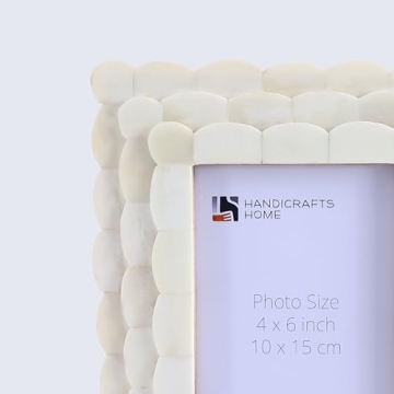 Exquisite Handmade Bone Inlay Photo Frame for Cherished Moments