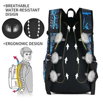 rickyh style School Backpack Travel Bag for Men & Women Lightweight College Back Pack with Laptop Compartmen