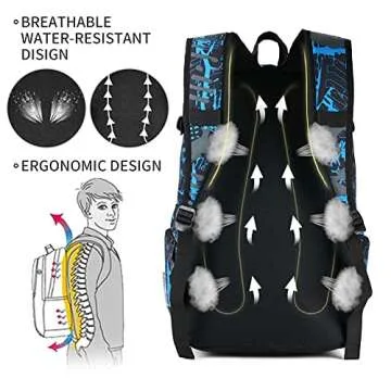 rickyh style School Backpack Travel Bag for Men & Women Lightweight College Back Pack with Laptop Compartmen