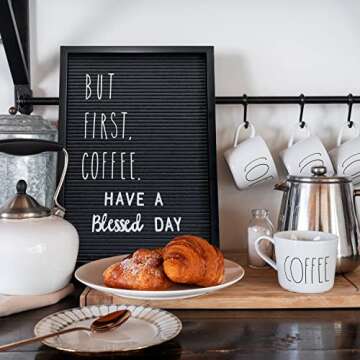 Letter Board Sign 12x17 Inch with Changeable Letters