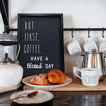 Letter Board Sign 12x17 Inch with Changeable Letters