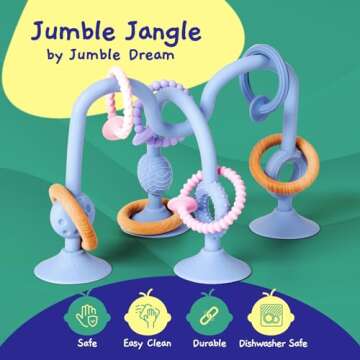 Jumble Jangle Teething Toys - Safe Sensory Fun for Babies