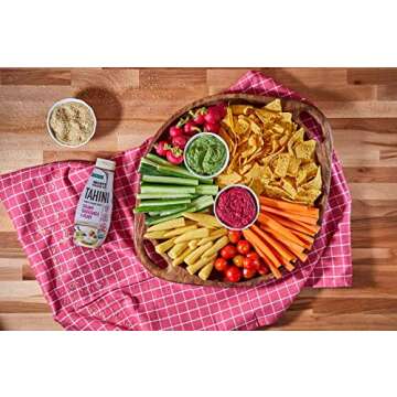 Mighty Sesame Co. Organic Tahini, Squeezable Creamy & Ready Tahini Paste, 10.9oz | Gluten Free, Vegan, Non GMO, Keto Friendly, Plant Based Protein, Kosher