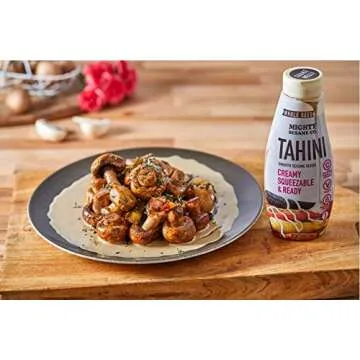 Mighty Sesame Co. Organic Tahini, Squeezable Creamy & Ready Tahini Paste, 10.9oz | Gluten Free, Vegan, Non GMO, Keto Friendly, Plant Based Protein, Kosher