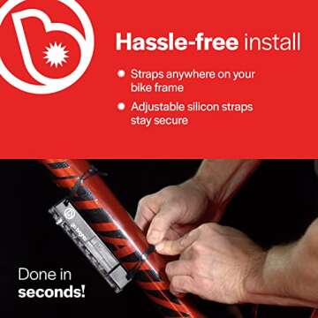 Brightz GoBrightz LED Bike Frame Light for Night Riding