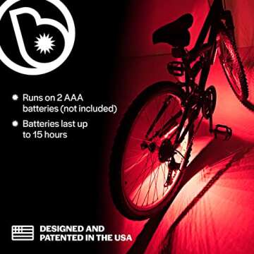 Brightz GoBrightz LED Bike Frame Light for Night Riding