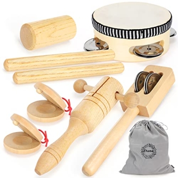 Ehome Wooden Musical Instruments Set for Toddlers - Fun & Educational