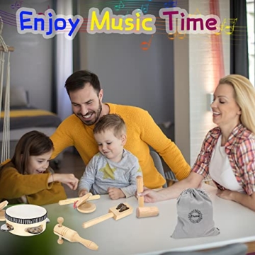 Ehome Wooden Musical Instruments Set for Toddlers - Fun & Educational
