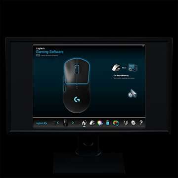 Logitech G PRO Wireless Gaming Mouse, Hero 25K Sensor, 25,600 DPI, RGB, Ultra Lightweight, 4-8 Programmable Buttons, Long Battery Life, POWERPLAY-Compatible, UK Packaging, PC/Mac - Black
