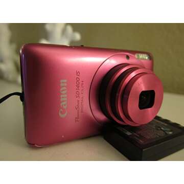 Canon PowerShot SD1400IS 14.1 MP Digital Camera with 4x Wide Angle Optical Image Stabilized Zoom and 2.7-Inch LCD (Pink)