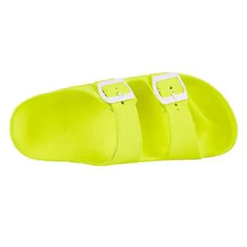 Comfortable Women’s Adjustable EVA Sandals - Fluo Yellow