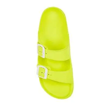 Comfortable Women’s Adjustable EVA Sandals - Fluo Yellow