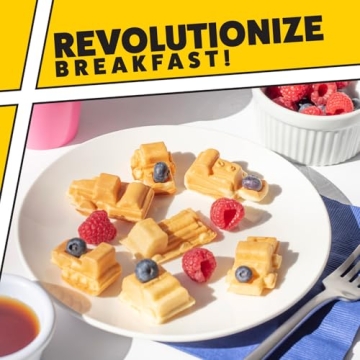 Construction Trucks Mini Waffle Maker for Fun Breakfasts