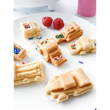 Construction Trucks Mini Waffle Maker for Fun Breakfasts