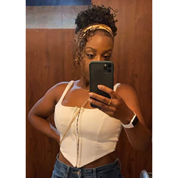 TOB Women's Sexy Sleeveless Crop Tank Top for Night Out