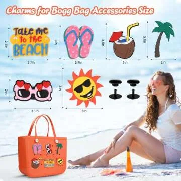 Muswelf Cute Charms for Bogg Bag - Summer Style Accessories