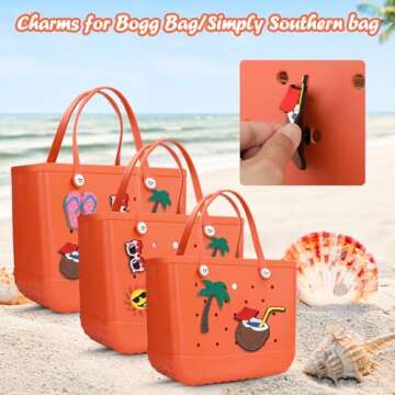 Muswelf Cute Charms for Bogg Bag - Summer Style Accessories