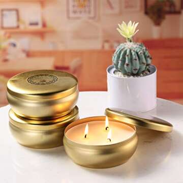 Tuyai Citronella Candles Gift Set of 3 with Natural Soy Wax
