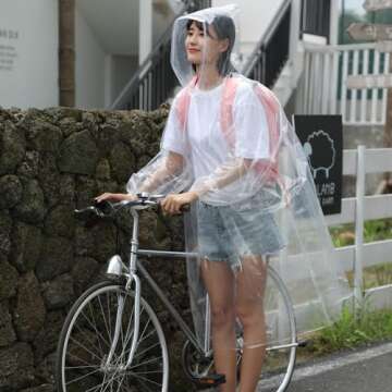 Cardponcho Adult Rain Ponchos - Compact & Clear for All