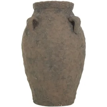 Deco 79 Rustic Ceramic Flower Vase with Handles 10x15
