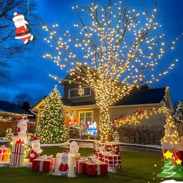 JMEXSUSS 250 LED Christmas String Lights with Timer and Modes