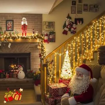 JMEXSUSS 250 LED Christmas String Lights with Timer and Modes