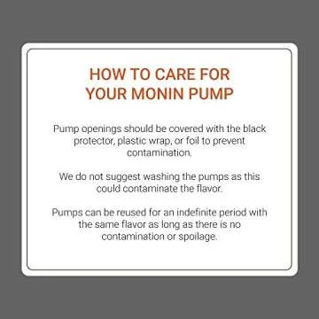 Monin - Syrup Pump, Only Compatible with 750 Milliliters Glass Bottles of Monin Syrup, Tip Cover Included, Approximately ¼ Fluid Ounce Per Pump