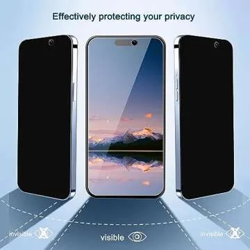 Ailun Privacy Screen Protector for iPhone 16 / iPhone 15 / iPhone 15 Pro - 3 Pack Anti Spy Private T...
