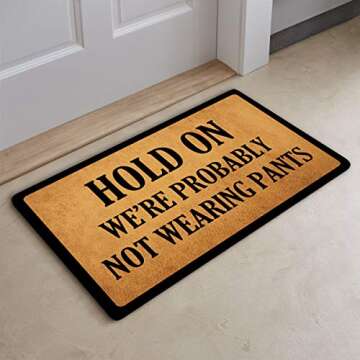 Funny Non Slip Doormat Indoor Outdoor Rug 23.6 x 15.7