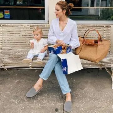 Ecetana Mules for Women Flats Shoes: Comfortable Slip On Casual Work Shoes Backless Slides Loafers R...