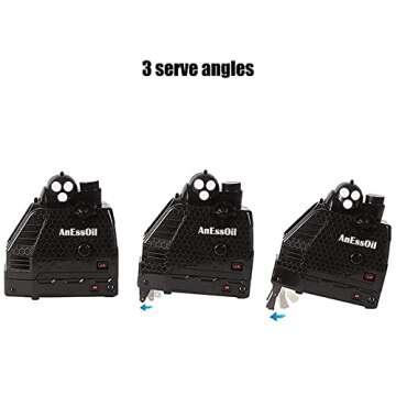 AnEssOil Adjustable Tennis Ball Machine for All Ages