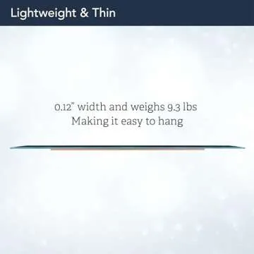 Head West 24"x30" Reeded Tiled Sea Glass Aqua Blue Vanity Mirror for Bathroom Wall, Mosaic Accent Rectangle Vanity Bathroom Mirror for Over Sink, Bedroom, & Living Room