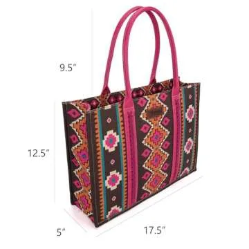 Montana West Wrangler Tote Bag for Women Western Shoulder Purses Boho Aztec Satchel Hobo Handbags WG2203-8119HPK