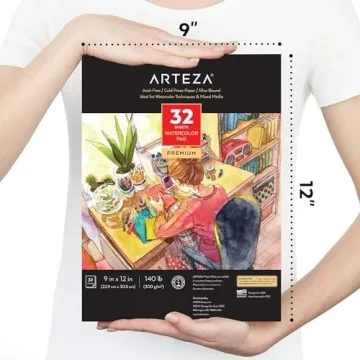 ARTEZA Watercolor Paper Pack of 2 for Artists