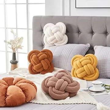 Xiashrk Knot Pillow Ball - Soft Decorative Throw Pillow