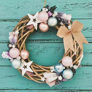 Meseey 24 Pcs 3 Inch Mini Buffalo Plaid Check Burlap Ribbon Bow Small Bows for Applique Embellishment Crafts Sewing Scrapbook Wedding Christmas Halloween Thanksgiving Decorations (Burlap)