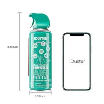 iDuster Compressed Canned Air Duster 152a - Computer Keyboard Cleaner Air Spray, 2 Count