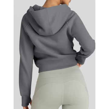 Trendy Queen Women's Cropped Fleece Hoodie Y2K Winter Fashion