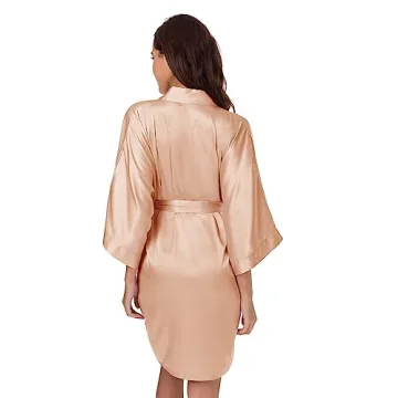 Luxurious SIORO Satin Kimono Robe for Bridesmaids