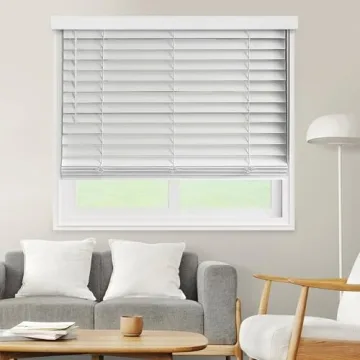 CHICOLOGY Faux Wood Blinds - Elegant, Cordless, Room Darkening Window Treatments