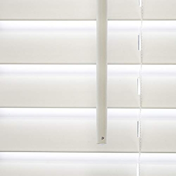 CHICOLOGY Faux Wood Blinds Cordless Room Darkening