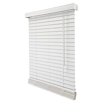 CHICOLOGY Faux Wood Blinds Cordless Room Darkening
